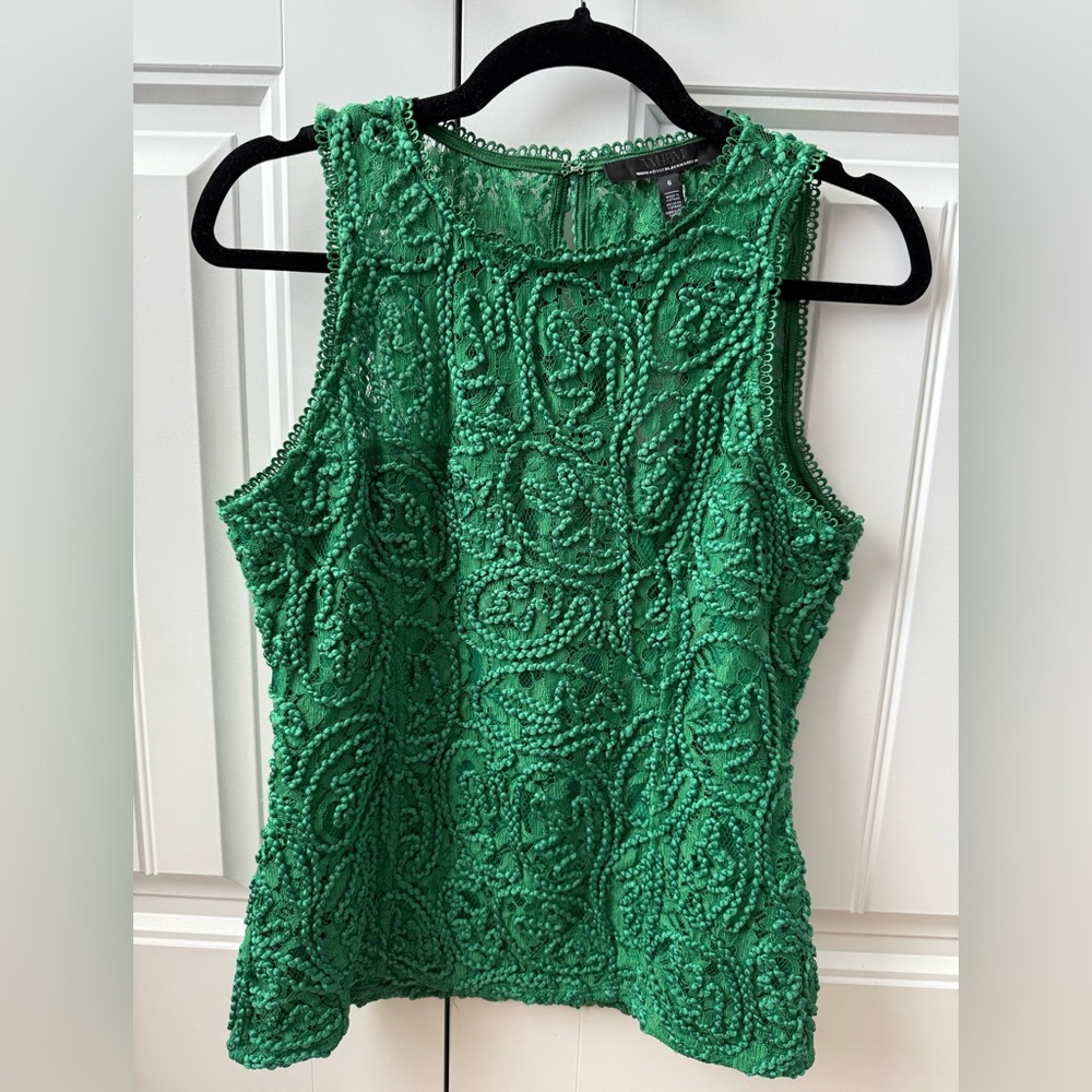 NWT White House Black Market Lace Shell